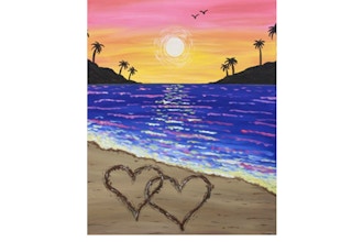 Paint Nite: Hearts in the Sand